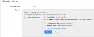 Search Network on Adwords